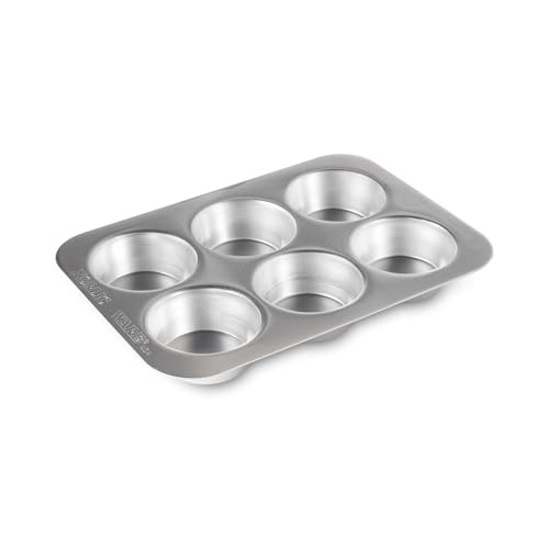 Nordic Ware Naturals Compact Muffin Pan - Natural Uncoated Aluminum Toaster Oven and Broiler Safe