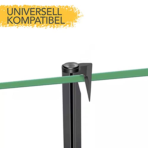 PowerWERK® 1000 piezas de piquetas para el cable de limitación del robot cortacésped - Accesorios para cortacésped - Piquetas de tierra - Fijación de clavo para cable de limitación - Compatible
