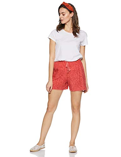 Image of Van Heusen Women's Cotton Lounge Shorts | Lightweight | Breathable Cotton | Relaxed fit | Printed | Comfortable Everyday Wear | Style 55501|Available in Pack of 1 & 2
