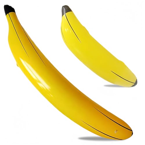 Banana Gonfiabile 2 Pezzi,Banana Giocattolo Da Piscina,Blow-Up Banane Gonfiabili Giocattoli Acquatici,Gonfiabile Per Bambino Adulto, Decorazione Per Feste In Piscina, Festa Estiva, Carnevale