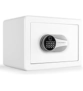 1.0 Cubic Feet Biometric Safe, Fingerprint Safe W/Fireproof Bag, Removable Shelf, Alarm System, D...