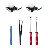 Mcbazel Switch Repuesto del Joystick Analógico 3D Joycon con Kit de Herramientas de reparación para NS Switch/Switch OLED Joy-con/Switch Lite -blanco - No para Switch 2