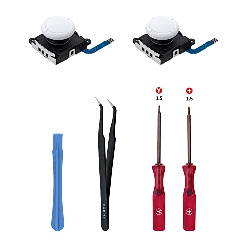 Imagen de Mcbazel Switch Repuesto del Joystick Analógico 3D Joycon con Kit de Herramientas de reparación para NS Switch