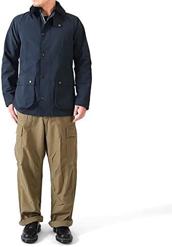 バブアー ネイビー オーバーダイ SL ビデイル 38 オイルレス ノンオイル Barbour バブアー ノンオイル ビデイル SL 2レイヤー メンズ