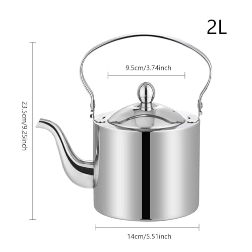 Théière en acier inoxydable bouilloire voyage café eau bureau