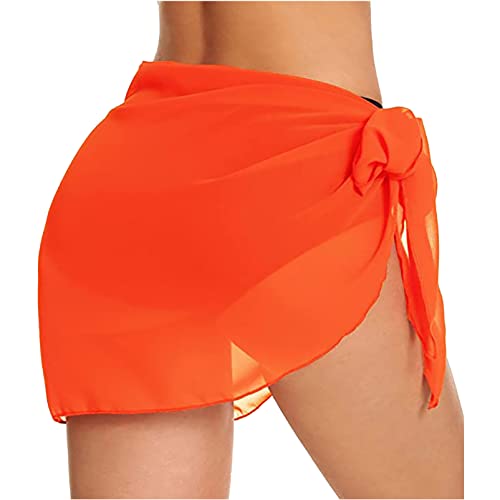 Dressever Women's Sarong Coverups Beach Sheer Bikini Chiffon Cover Ups Wrap Skirt for Swimwear4