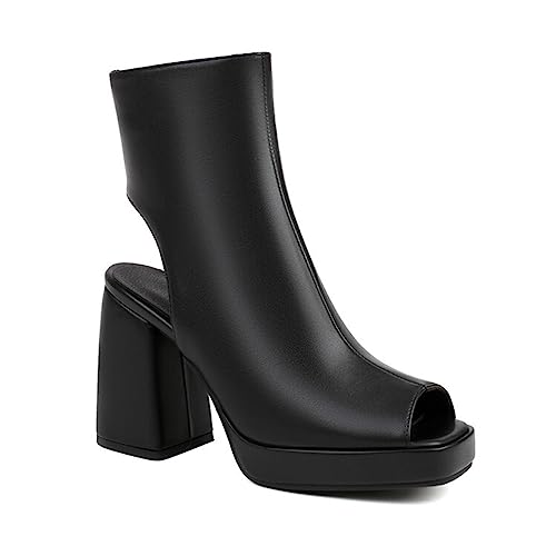 Sandales à talons hauts stables avec semelle épaisse pour marcher sans douleur