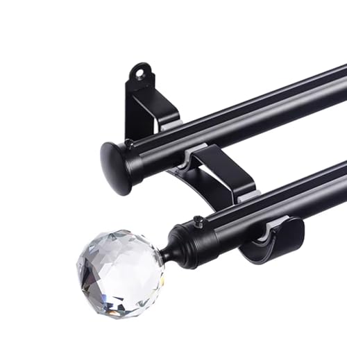 �_�u���J�[�e�����b�h �Ǖt�� 28mm �A���~���� �_�u���J�[�e�����[ �� �J�[�e�������O�t�� ���ω׏d ���[�X �Ռ��J�[�e���Ή� ���_�����p ���r���O �Q��(Black,270CM)