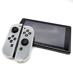 Gadgetpoint | Siliconen Controller Hoesjes | Transparant | Beschermhoes Skin | Geschikt voor Nintendo Switch & LITE | Softcover Case | Grip | Sinterklaas Cadeau | Kerst Cadeau | Kerstmis