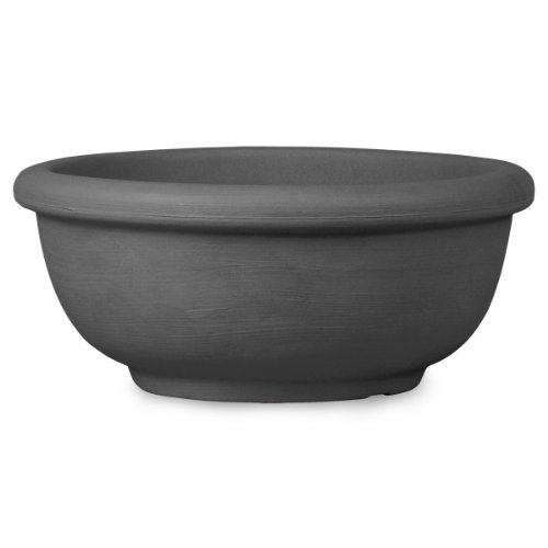 Preisvergleich Produktbild "Pisa" Pflanzschale, frostsicher, rund 80 x H35 cm, anthrazit