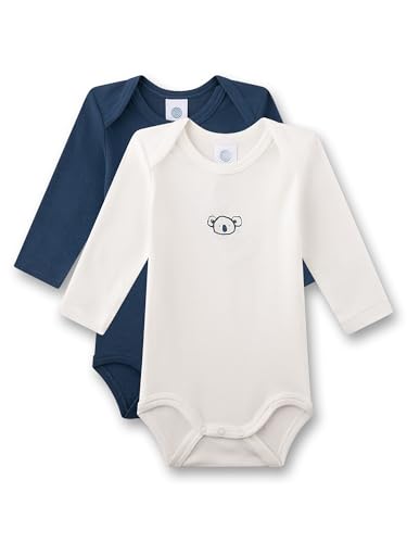 Sanetta Baby-Body langarm (Doppelpack) blau und beige Koala |...