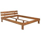 EXTREME STABILITÄT - Durch das massive Buchen Holz ist das Balkenbett unglaublich belastbar. Sie können das Schlafzimmer Bett mehrfach wieder auseinander- und zusammenbauen, ohne Qualitätsverluste