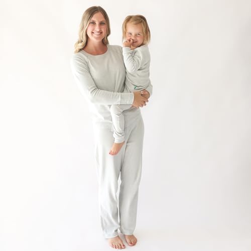 Parade Organic Snuggle Soft Melange '2-Way' Zipper Romper Light Grey Melange 6-12M with mitts - 2