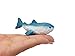 Great White Shark Figurine Miniature Sea Animal Decoration Wood Sculpture Statue Cake Topper
