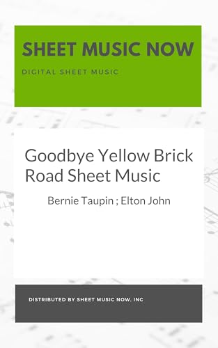 Image of Goodbye Yellow Brick Road Sheet Music