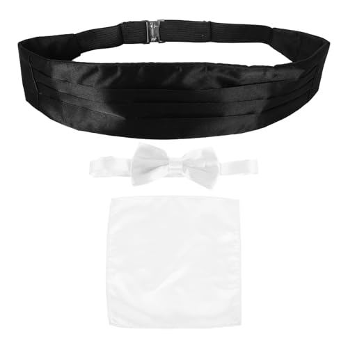 Set formal de corbata, fajín y pañuelo para hombre miniatura 1