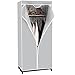 COSTWAY Kleiderschrank Stoffschrank, Faltschrank Textilschrank Campingschrank Stoffkleiderschrank Faltkleiderschrank, mit Kleiderstange, 172x74x50cm, Farbewahl (grau)