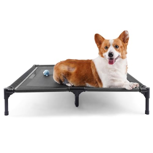 suddus Elevated Dog Bed Waterproof Outdoor, Portable Raised Dogs Beds, Dogs Beds Off the Floor, Dog...