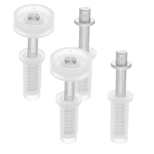 Homoyoyo Kit de 4 Piezas Herrajes para Puertas Plegables de Armario, Rodillos Superiores Pivotantes y Ejes Elásticos, Compatible para Reparación y Reemplazo en Hogar y Oficina, Diseño