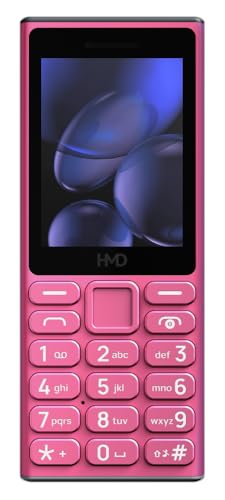 Image of HMD 105 4G Keypad Phone with YouTube, Built-in UPI App, Phone Talker, Long-Lasting Battery, Type - C, Wireless FM Radio | Pink