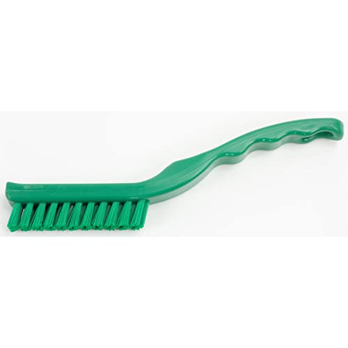 Image of SPARTA Detail Brush Grout Brush, Crevice Brush with Hanging Hole for Bathroom, Kitchens, Countertop, Plastic, 9 Inches, White