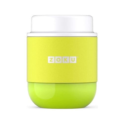 Zoku Neat Stack - Tarro para alimentos, doble pared, aislado al vacío, color lima