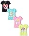 The Children's Placebaby-girlsand Toddler Unicorns,Butterflies,Trends Short Sleeve Graphic T-Shirts,4 Pack Love/Rainbow/Sun/Heart 5T