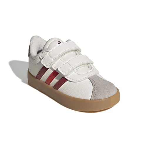 Image of adidas Boys Vl Court 3.0 Slip On Sneakers Shoes Casual - Pink, White