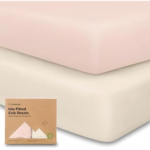 KeaBabies 2-Pack Bamboo Viscose Crib Sheets Cover