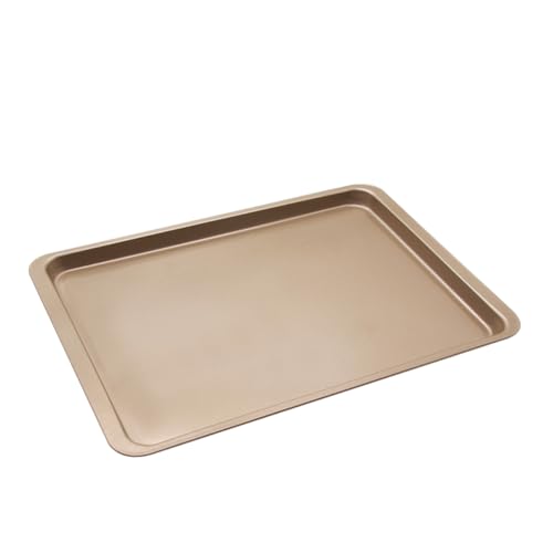 GALPADA Teglia da Forno Rettangolare Acciaio Carbonio con Rivestimento Antiaderente Stampo per Torte e Biscotti Resistente e Facile da per Dolci e Pane