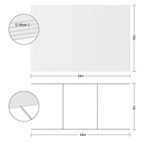 Anzeke Blank Yard Signs With H- Metal Stakes, 3 Pack 18 X 24Inches White Corrugated Plastic Yard Lawn Sign For Party Decorations, Estate,Garage Sale Signs, Rent, Guidepost Decorations,Open House #TOP1
