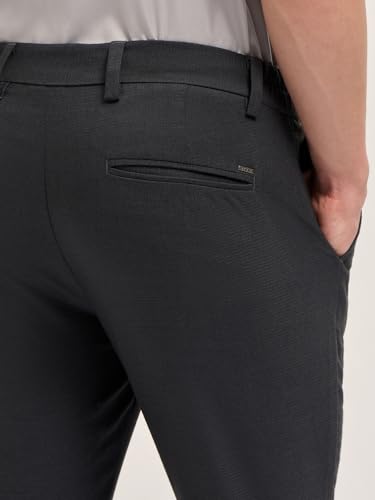 Image of THE BEAR HOUSE Men's Blue Regular Fit Formal Trouser