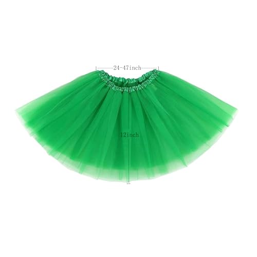 Image of XINXIYAN Tutu for Girls Womens Skirt 5 Layers Mardi Gras Outfit Halloween Costume Dress Party Favor