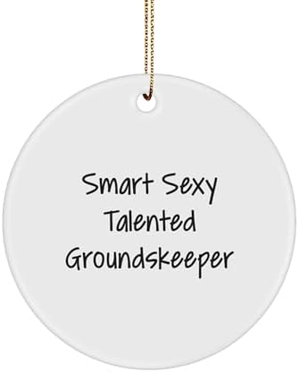Funny Groundskeeper Gifts from Friends - Smart Sexy Talented Groundskeeper Christmas Unique Gifts for Groundskeeper Men image 2