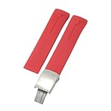 INTERFACCIA CURVA SPECIFICA: Questo cinturino presenta un'estremità delle anse a forma di arco progettata per creare una connessione perfetta e senza spazi con le casse rotonde degli orologi. Disponibile in larghezze di 21 mm, si prega di misurare accuratamente la distanza delle anse dell'orologio per garantire che questo stile integrato si adatti perfettamente.