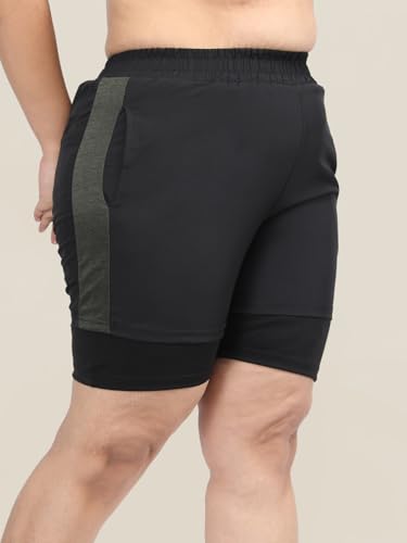 Image of CHKOKKO Gym Shorts for Women Workout Sports Running Quick Dry Fit Double Layer Inner Compression with Pockets Breathable Lightweight Wear