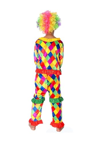 Image of joker dress for kids Clown fancy dress Costume, Halloween Joker Costumes Children circus clown Cosplay Kids