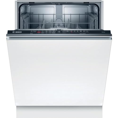 Bosch SMV2ITX22E Serie 2 Smarter Geschirrspüler vollintegriert, 60 cm breit, Besteckkorb, Extra Trocknen auf Knopfdruck, InfoLight roter...