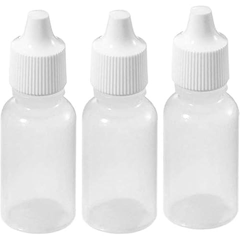 12PCS 30ml 1 oz Empty Refillable Plastic Squeezable Dropper Bottles Soft Dropping Container for Eye Liquid Samples Drops Cover