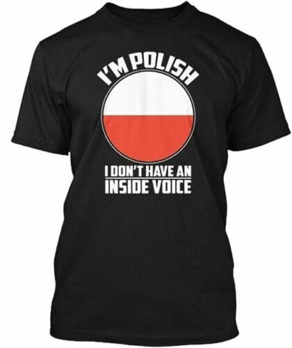 T-Shirt Black d'inspiration polonaise en coton premium de couleur noire