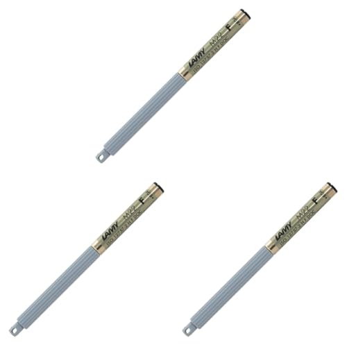 LAMY M 22 Mine 802 – Kugelschreiber-Mine aus Metall in der Farbe Schwarz – Strichbreite F (Packung mit 3)
