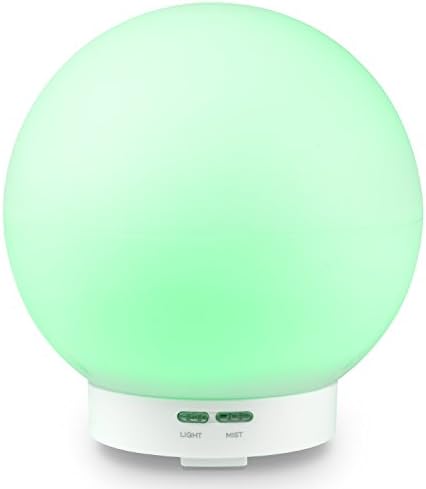 BEASON 400ml Essential Oil Diffuser, 12 Hours Continuous Emissions Cool Mist Aroma Humidifier Aromatherapy with 7 Changing Color LED Lights, Waterless Auto Turn off and Adjustable Mist Mode