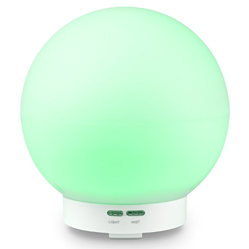 BEASON 400ml Essential Oil Diffuser, 12 Hours Continuous Emissions Cool Mist Aroma Humidifier Aromatherapy with 7 Changing Color LED Lights, Waterless Auto Turn off and Adjustable Mist Mode