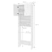 ECD Germany Mobile per Lavatrice Mobiletto da Bagno 62,5x25x190 cm Salvaspazio Armadio...