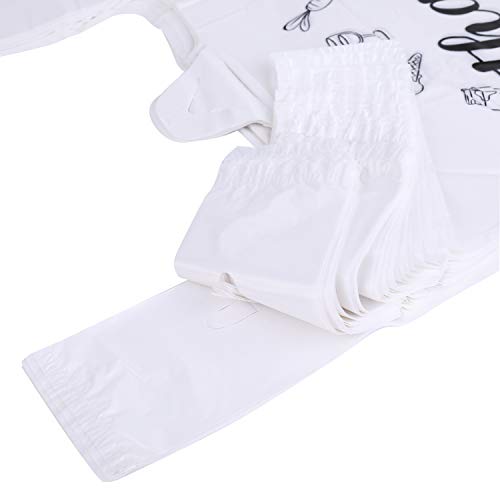Foraineam 500 Ct Plastic Bags Thank You Reusable Grocery Bag thumb #3