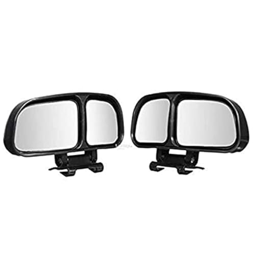 Image of Blind Spot Mirror, 360 Adjustable, Convex Glass, Waterproof, Universal Fit for Cars & SUVs, Black (3R-028)