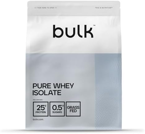 Bulk Whey Protein Isolate, Vanilla, 1 kg, 33 Doses, Low Sugar, Lo...