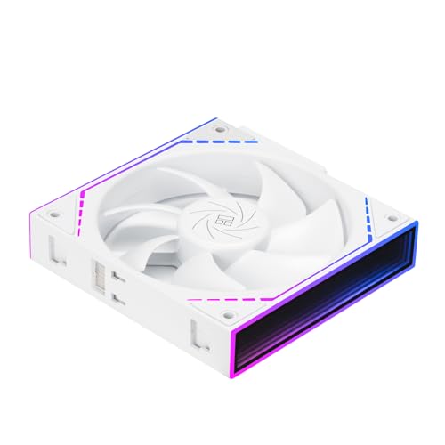 Image of Thermalright TL-M12QW 120mm ARGB Case Fans, 2000RPM, 68.9CFM, 1-Pack | Clean Daisy Chain Wiring, PWM /ARGB Sync, Infinity Mirror Lighting