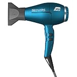Parlux Digitalyon Blu. Asciugacapelli Professionale Digitale con Ioni negativi. Molto Leggero e Potente. Made in Italy. Colore Blu