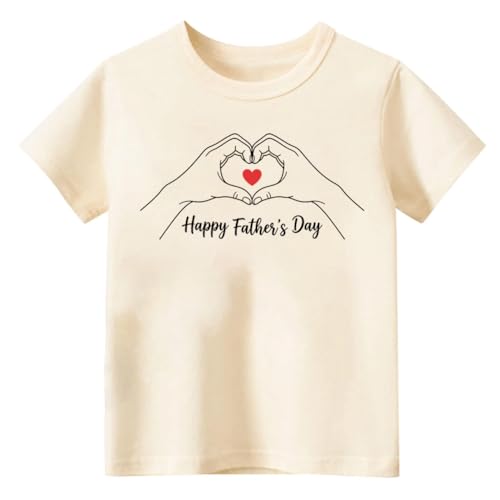 PikaBubbies Fathers Day Shirt Kids – Happy Father’s Day T-Shirt Toddler Boys Girls 2T-7T